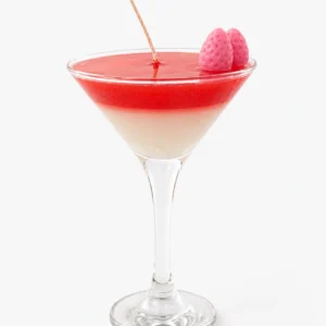 κερί cocktail martini με φράουλα χειροποίητο